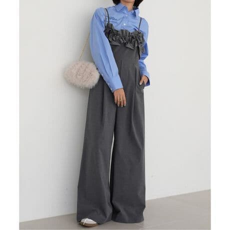 【美品】SLOBE IENA　2024AW　LES FLEURS サロペット