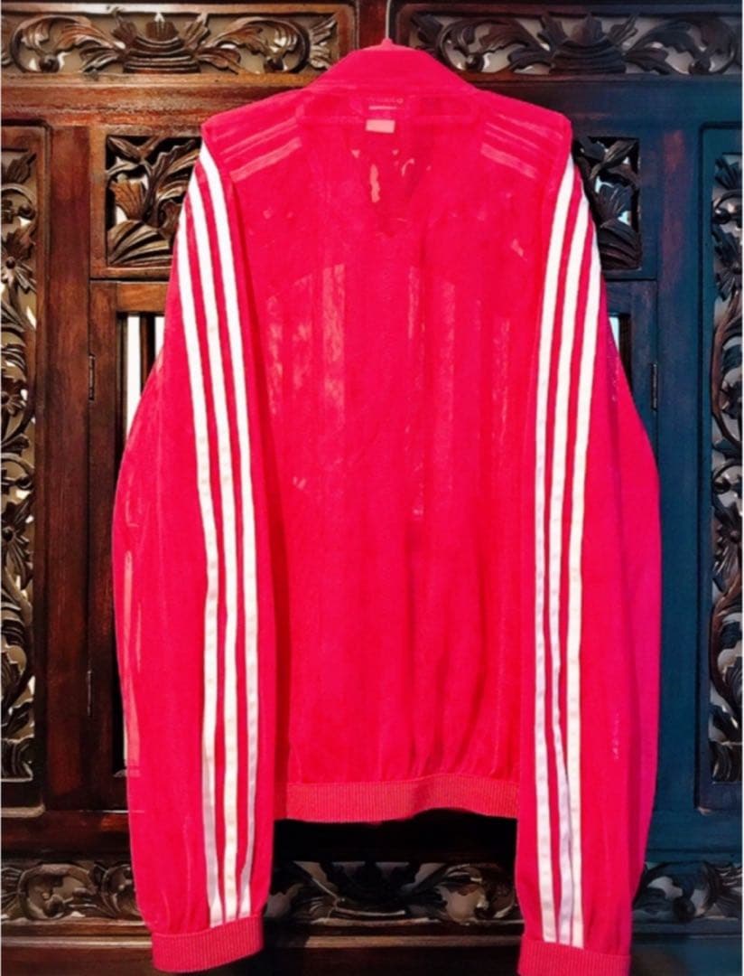 アディダス 希少 シースルー ピンク ジャージ ジャケット ブルゾン 水原希子