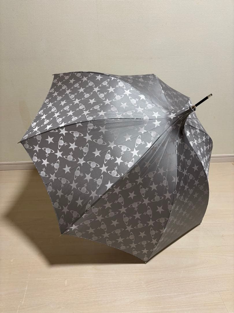 Vivienne Westwood/新品/雨傘 スター&ORB 長傘/グレー