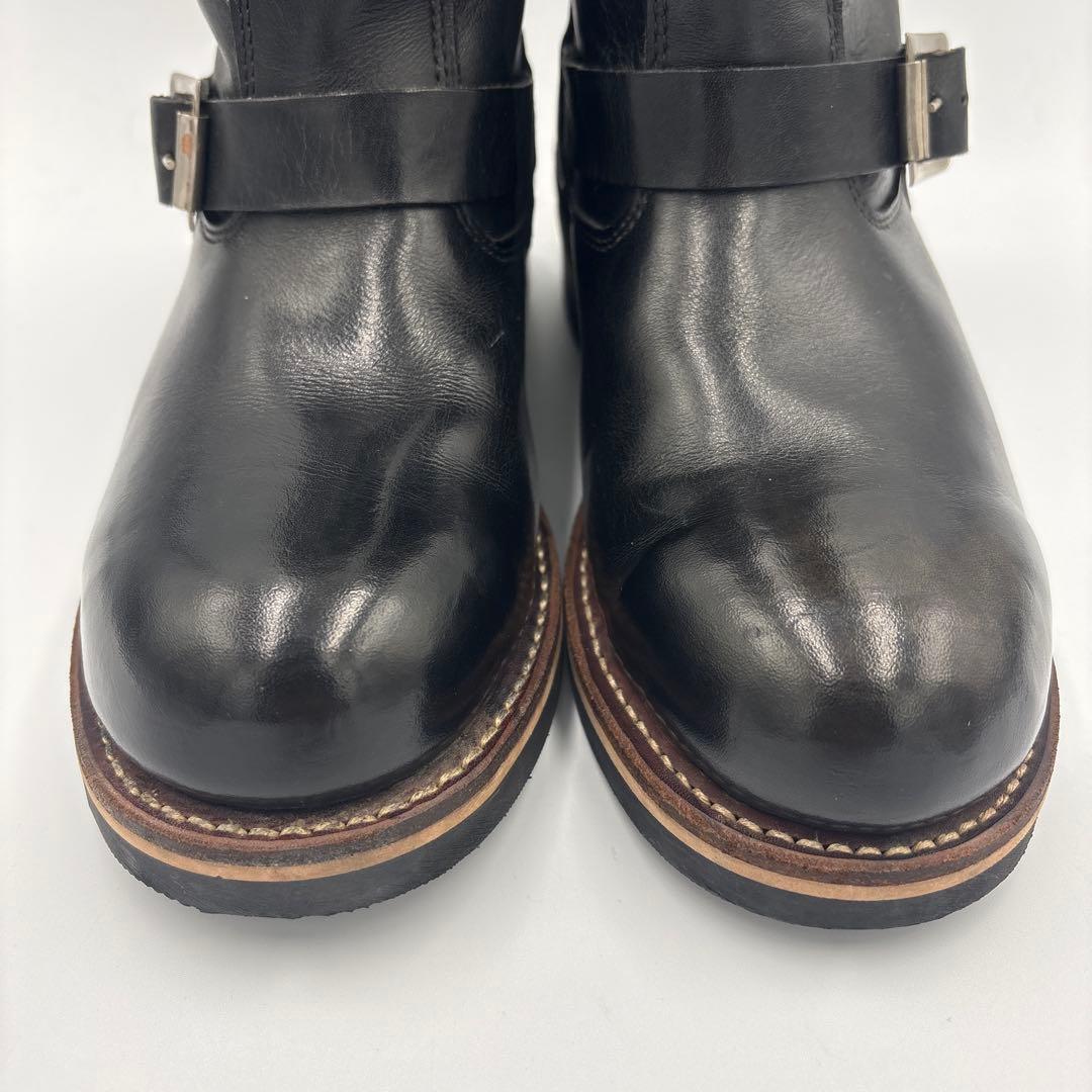 ホーキンス ショート エンジニアブーツ【26】ブラック スチールトゥ 4021