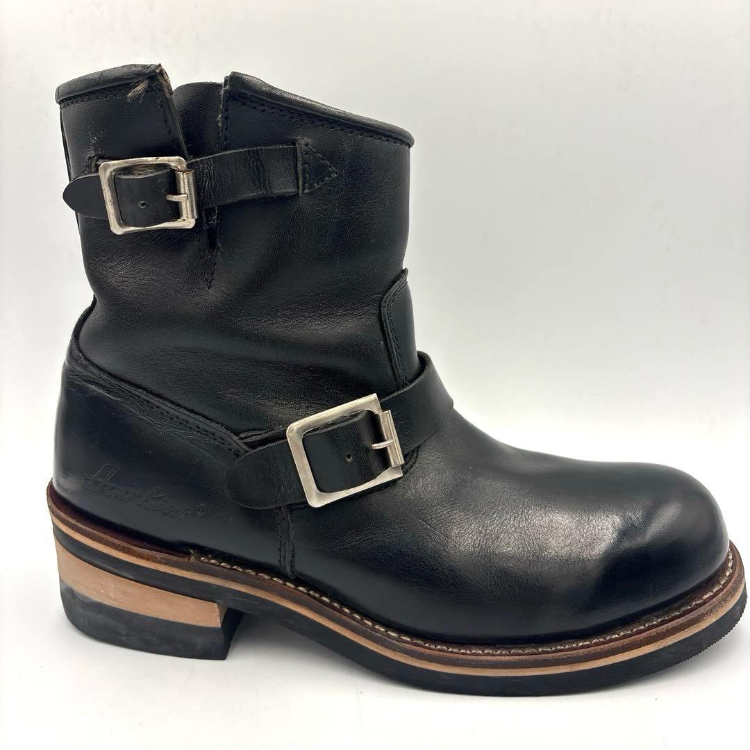 ホーキンス ショート エンジニアブーツ【26】ブラック スチールトゥ 4021