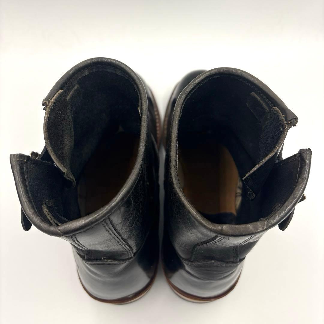 ホーキンス ショート エンジニアブーツ【26】ブラック スチールトゥ 4021