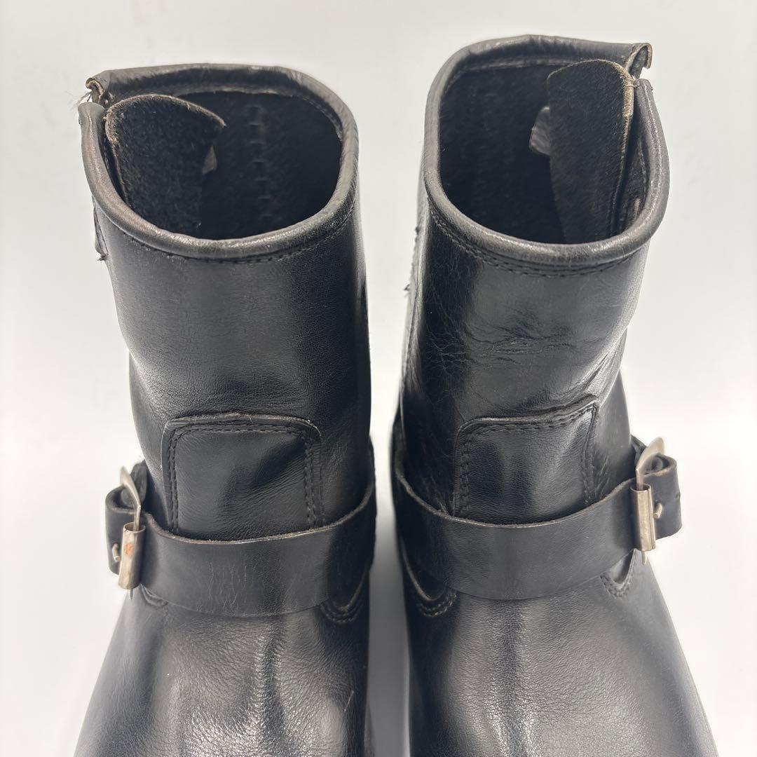 ホーキンス ショート エンジニアブーツ【26】ブラック スチールトゥ 4021