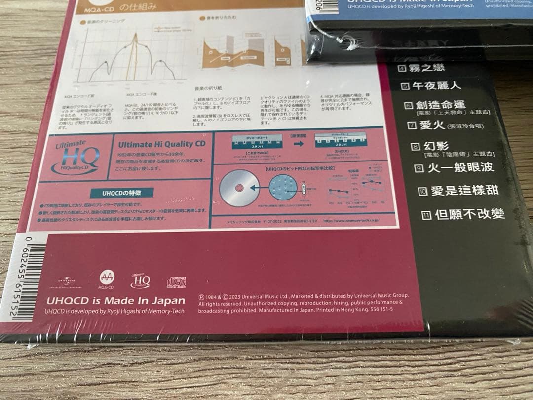 新品5枚セット 高音質CD 陳慧嫻 關淑怡 王菲 張國榮　譚詠麟 フェイ・ウォン