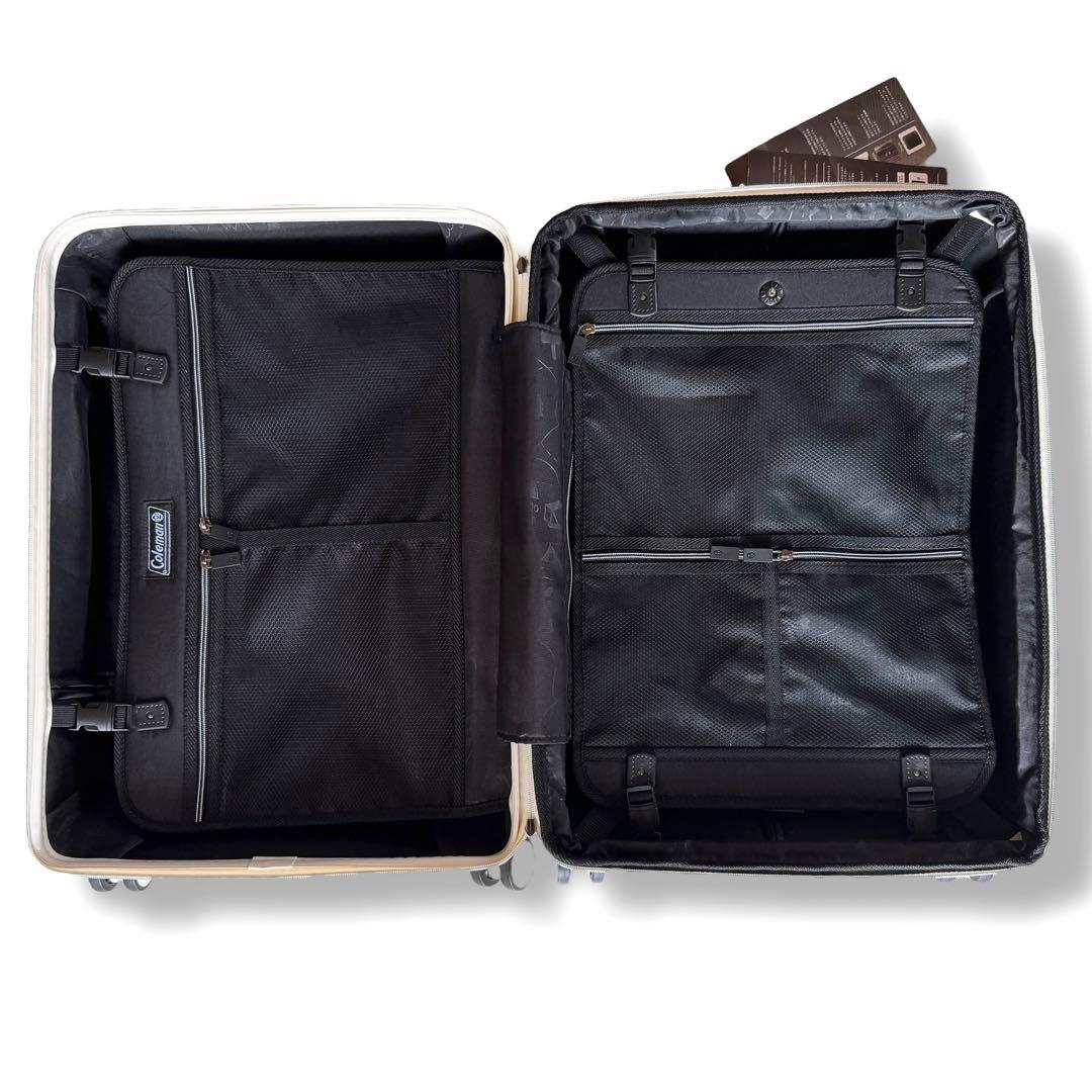 未使用タグ付 Coleman キャリーケース Mサイズ 60L 69L ホワイト