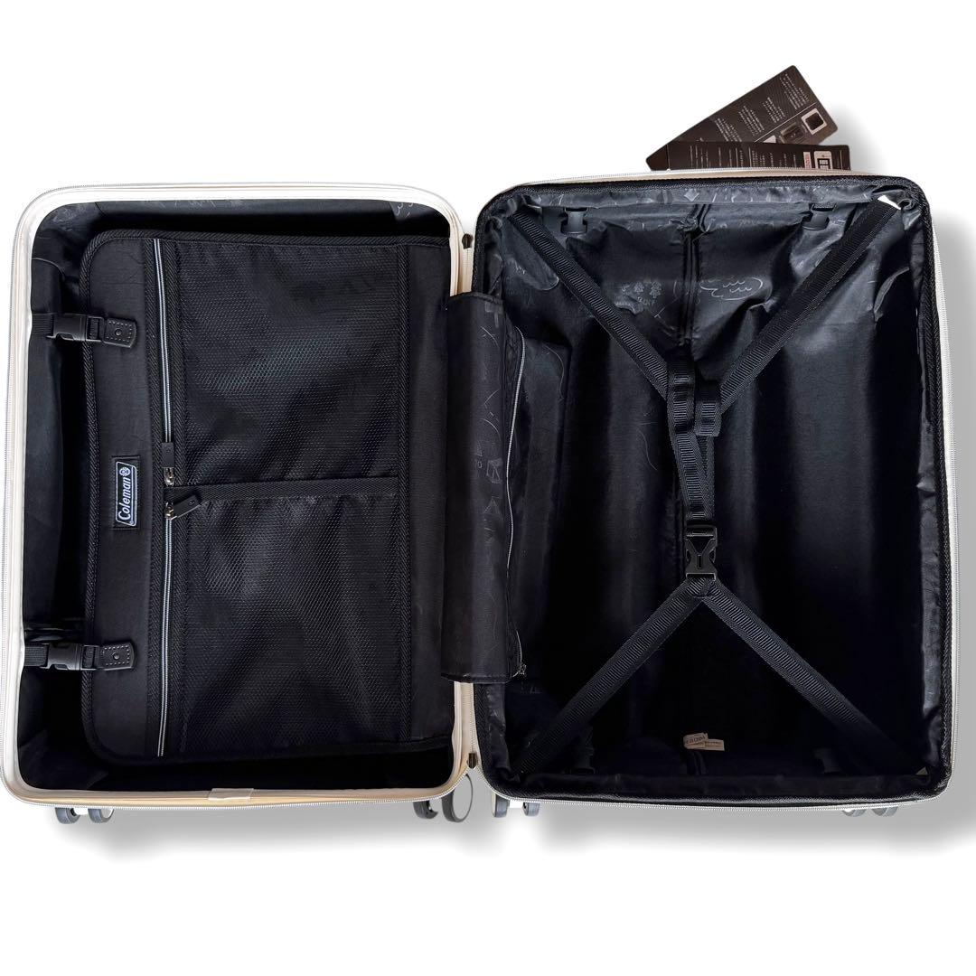 未使用タグ付 Coleman キャリーケース Mサイズ 60L 69L ホワイト