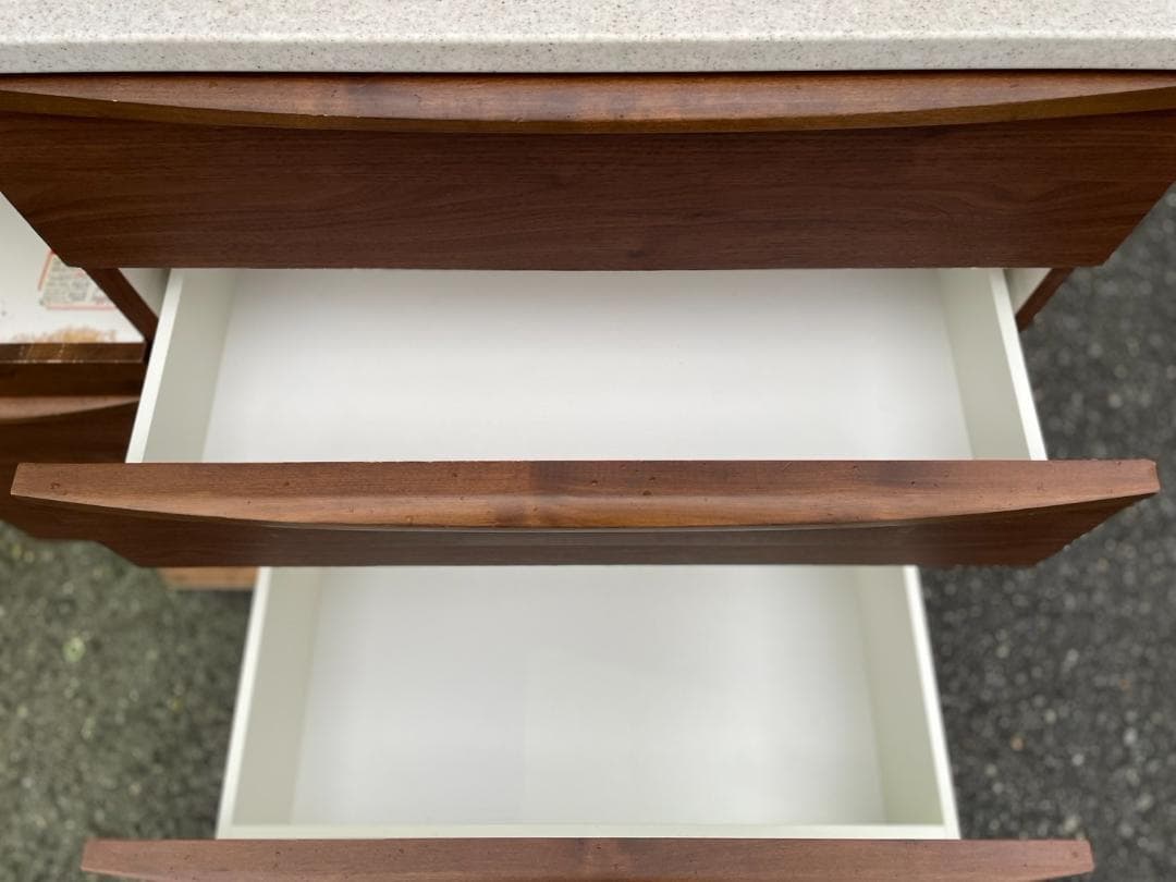 大阪京都限定 堀田木工所 オープンボードクリスS ウォルナット 食器棚