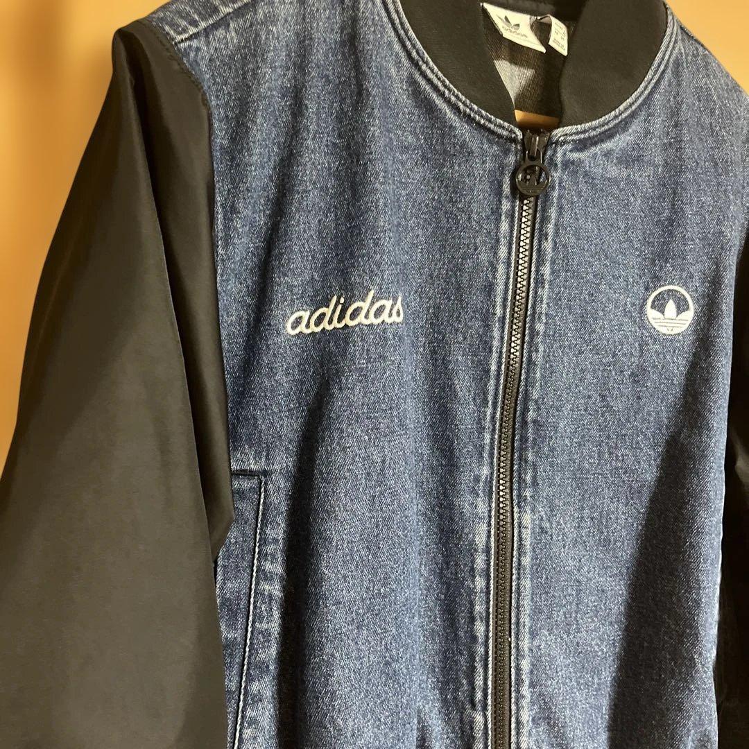 アディダス　カレッジ　デニムジャケット　XL