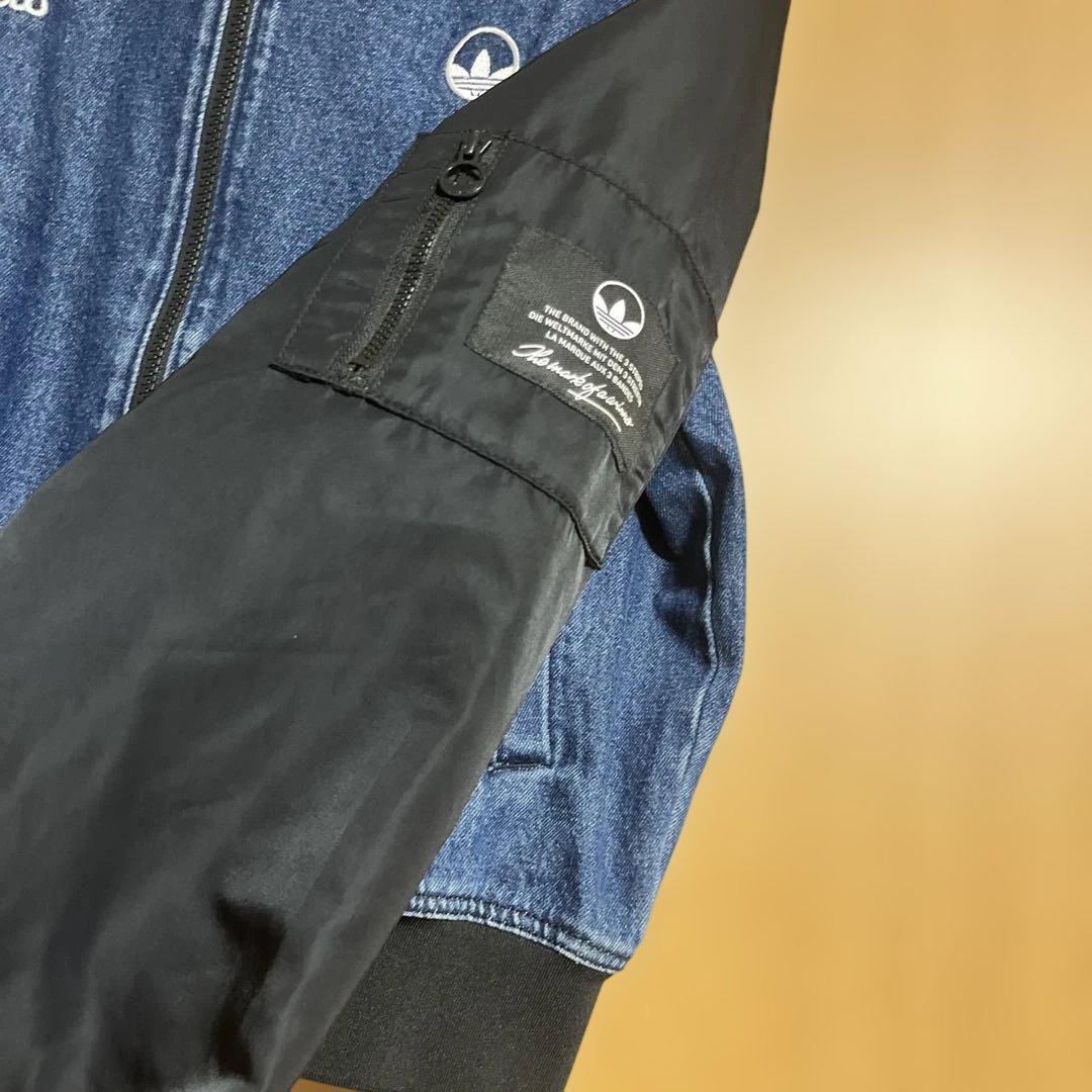 アディダス　カレッジ　デニムジャケット　XL