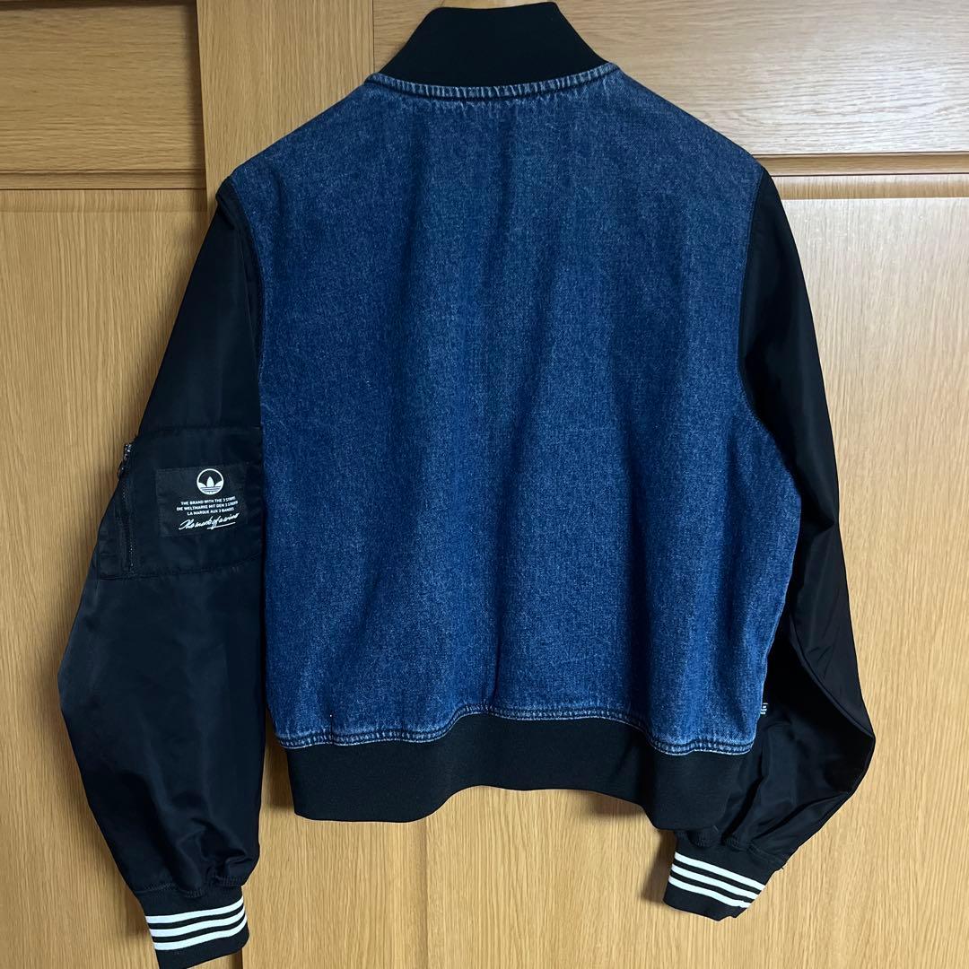 アディダス　カレッジ　デニムジャケット　XL