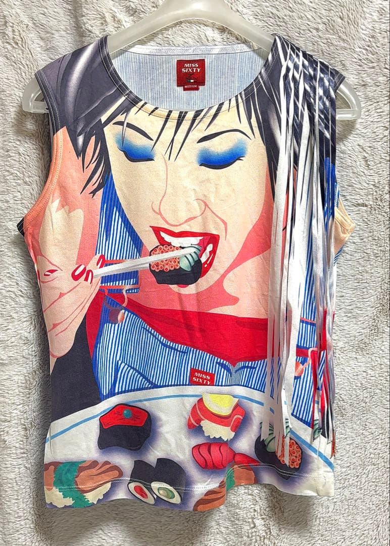 MISS SIXTY Sushi タンクトップ フリンジトップス