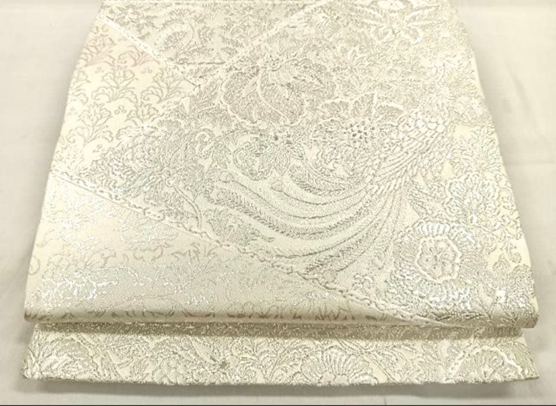 振袖 フルセット6点サイズM〜Ｌ駒刺繍　立波吉祥花文　暈し染め　金銀彩　正絹