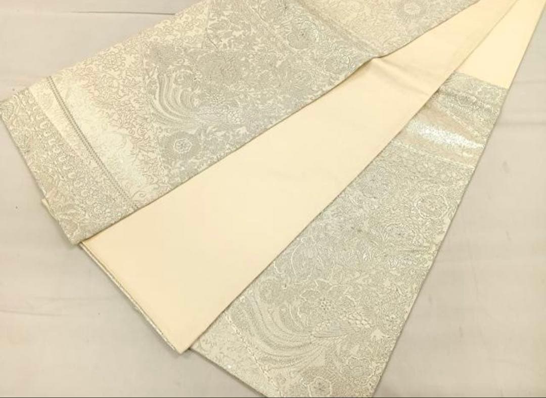 振袖 フルセット6点サイズM〜Ｌ駒刺繍　立波吉祥花文　暈し染め　金銀彩　正絹