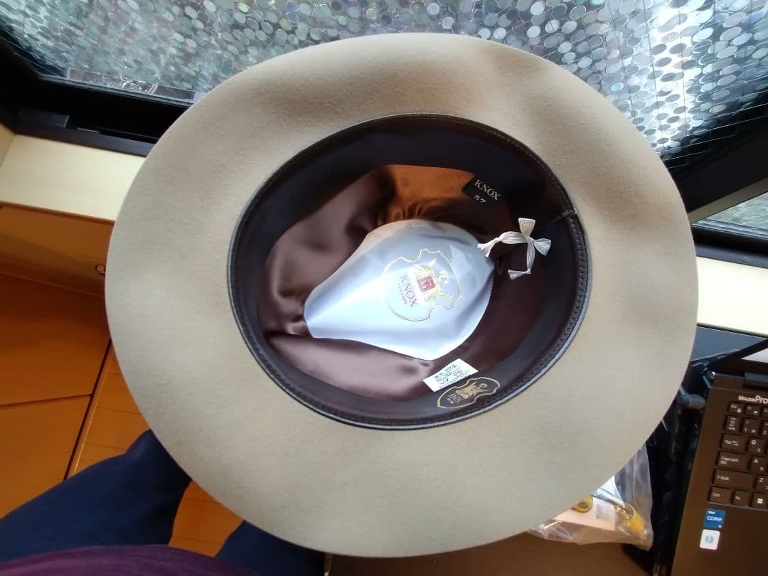 銀座トラヤ帽子店のハット/KNOX/ビンテージ/兎毛100％