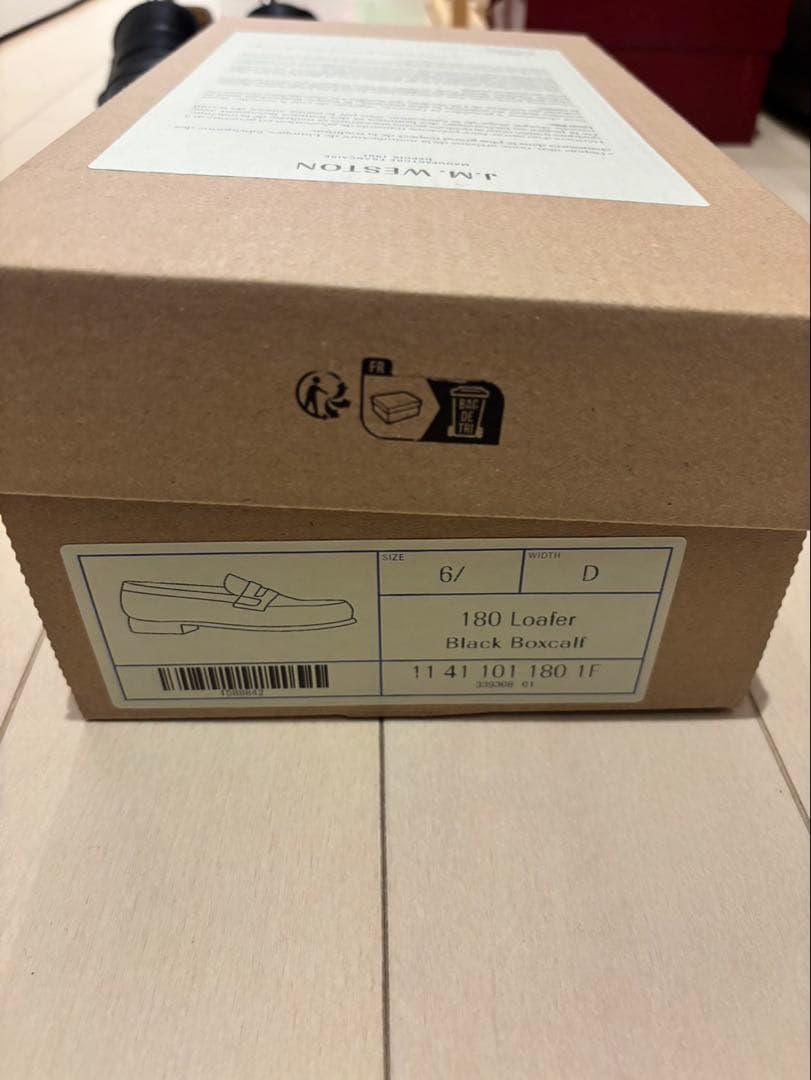 J.M.WESTON ジェイエムウエストン 180 ブラック 6ハーフＤ