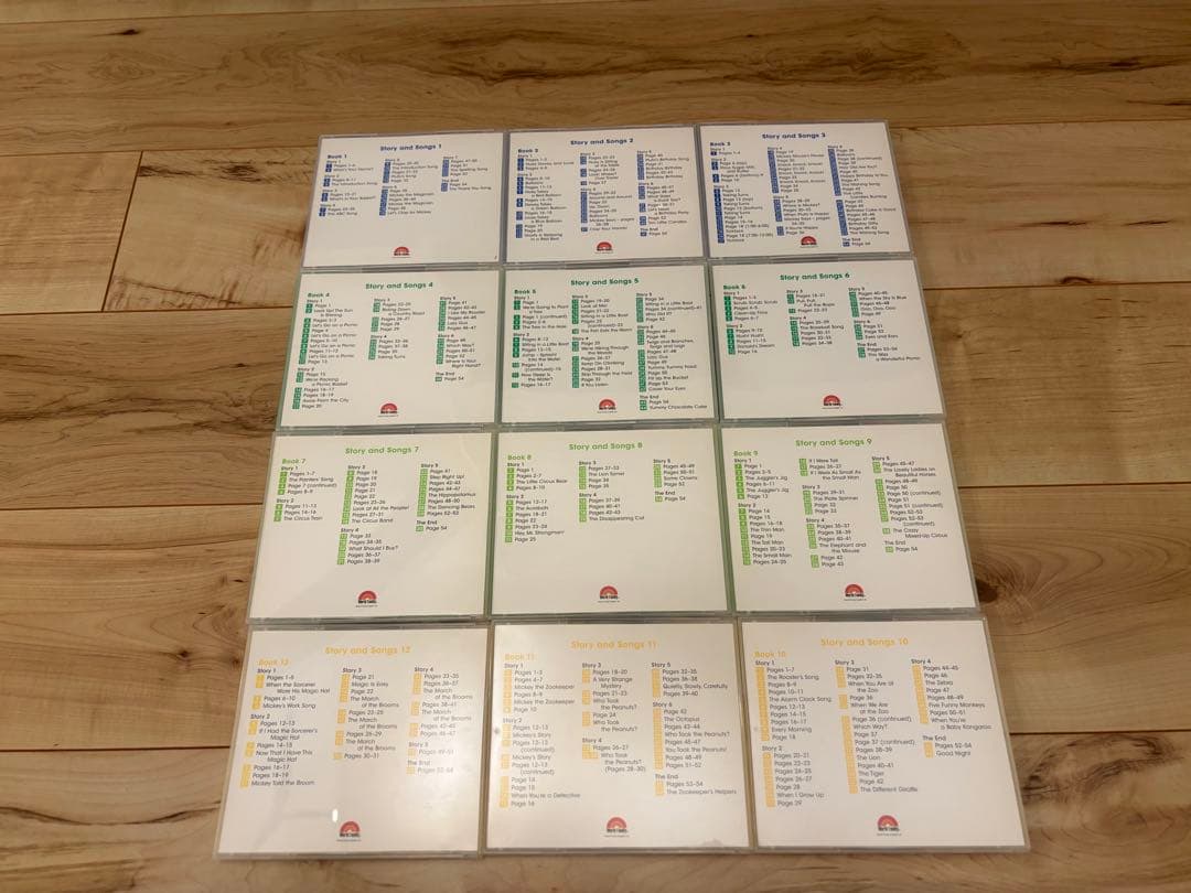 【ほぼ未使用】ディズニー英語システム Story and Songs CD12枚