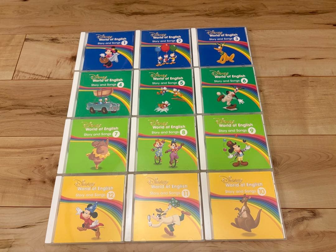 【ほぼ未使用】ディズニー英語システム Story and Songs CD12枚