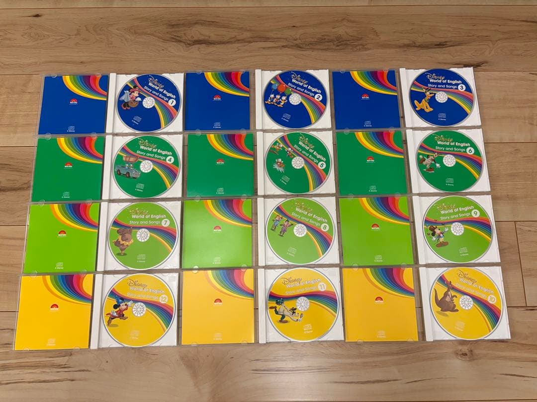 【ほぼ未使用】ディズニー英語システム Story and Songs CD12枚