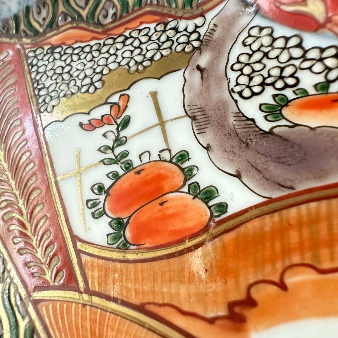 2203様感謝‼️四季にうるわし‼️伊万里錦手若松＆橙＆ふきよせ　兜菱形刺身皿5客