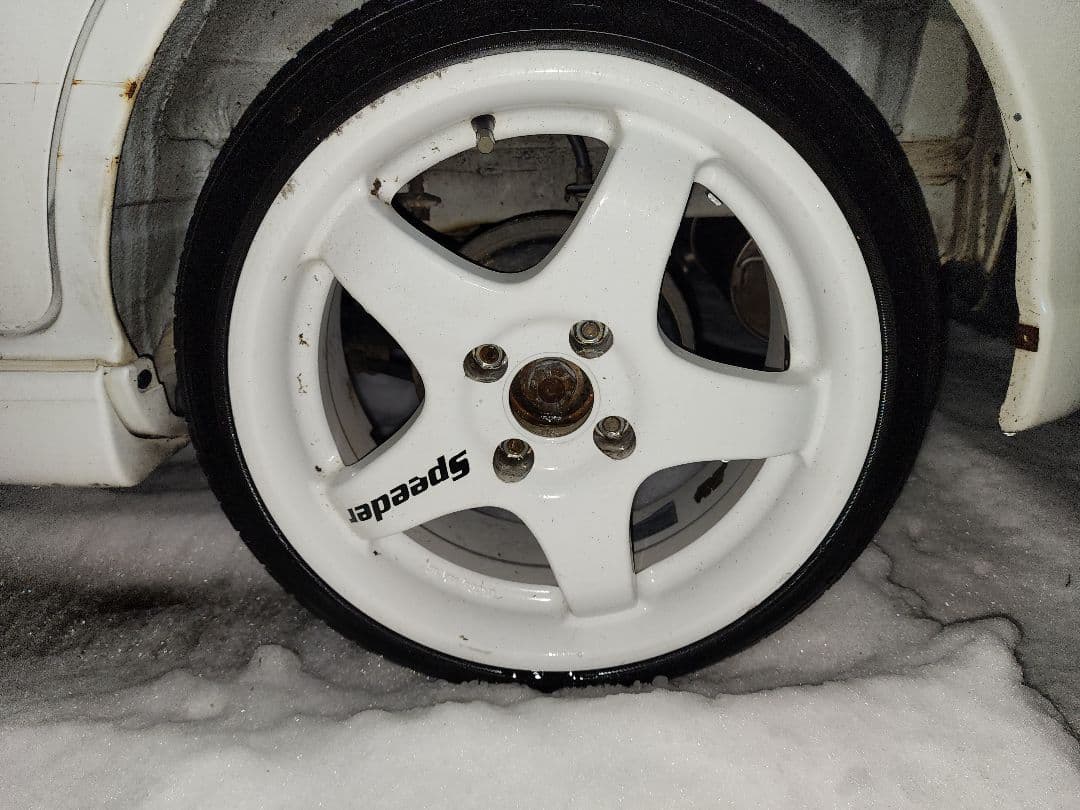 PCD100/4H✴ENKEI 5本スポーク16×6.5J 35