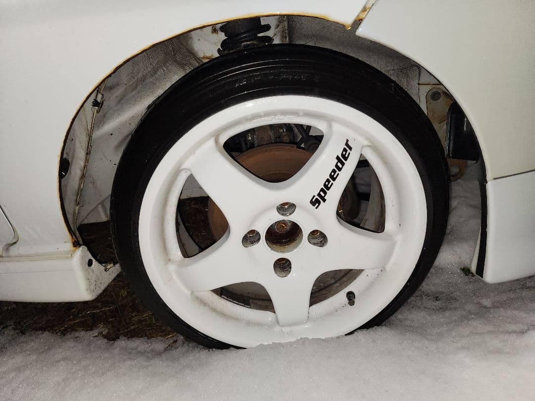 PCD100/4H✴ENKEI 5本スポーク16×6.5J 35