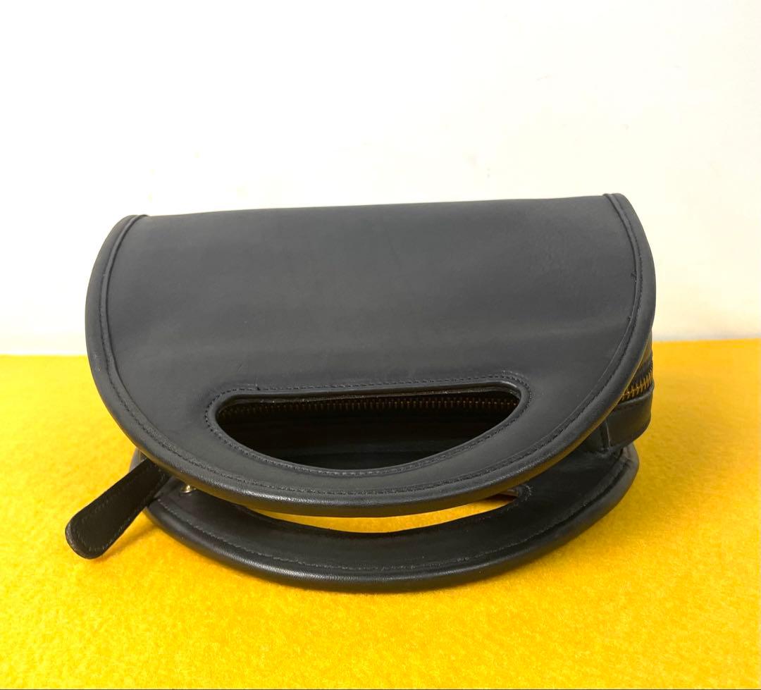 ●OLD COACH 9942 ハーフムーン 2way バッグ ブラック●