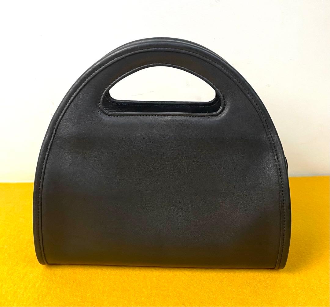 ●OLD COACH 9942 ハーフムーン 2way バッグ ブラック●