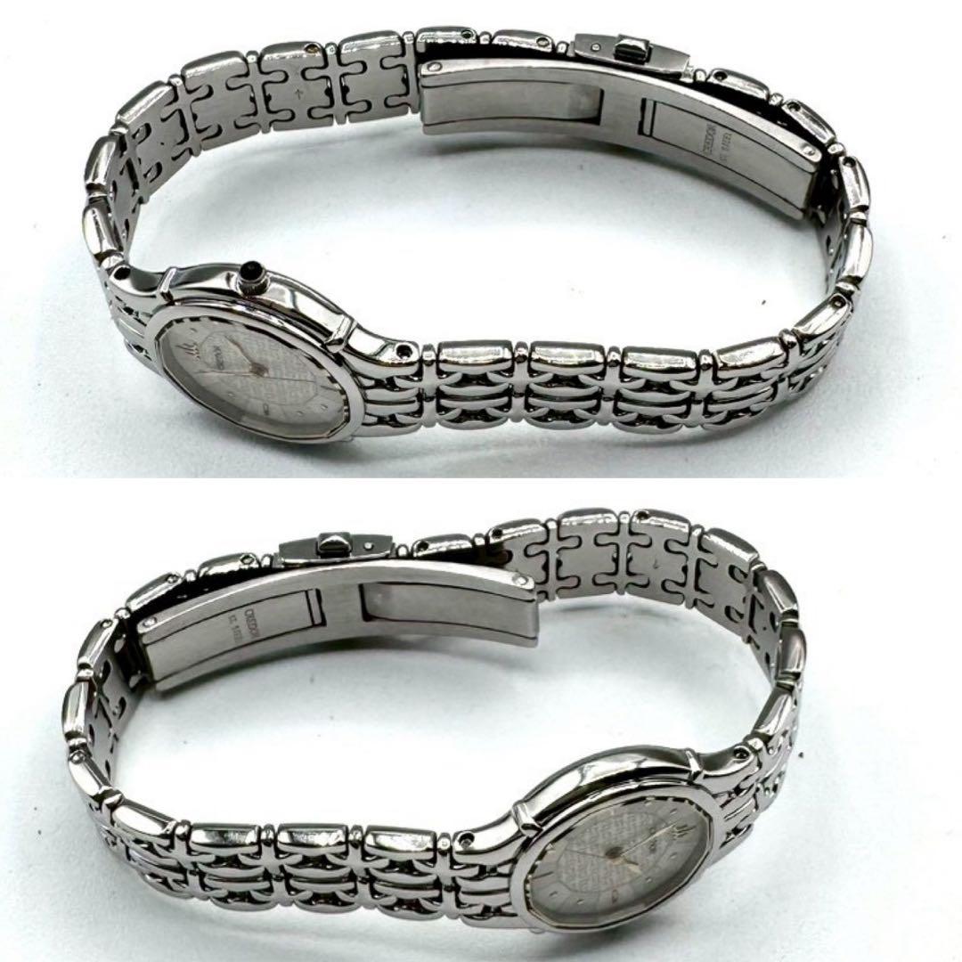 美品✨稼働 HATTORI SEIKO CREDOR 1Pオニキスブレスウォッチ