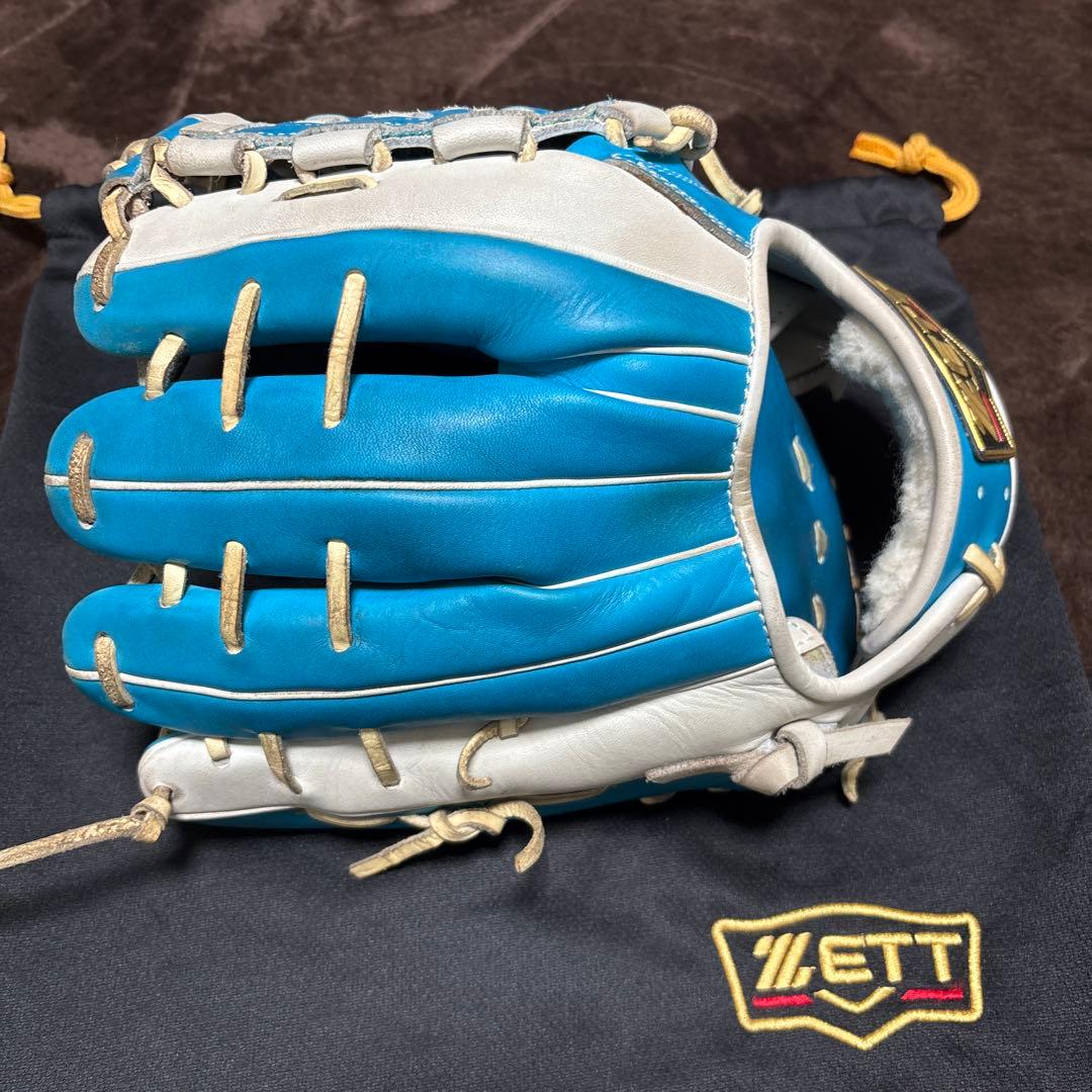 T*o様 緊急値下げZETT PROSTATUS 軟式野球グローブ 青/白