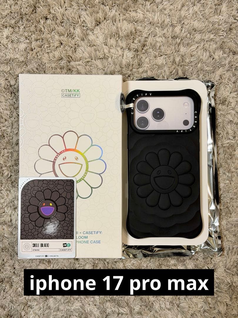 TAKASHI MURAKAMI×CASETiFY フラワーケース ブラック