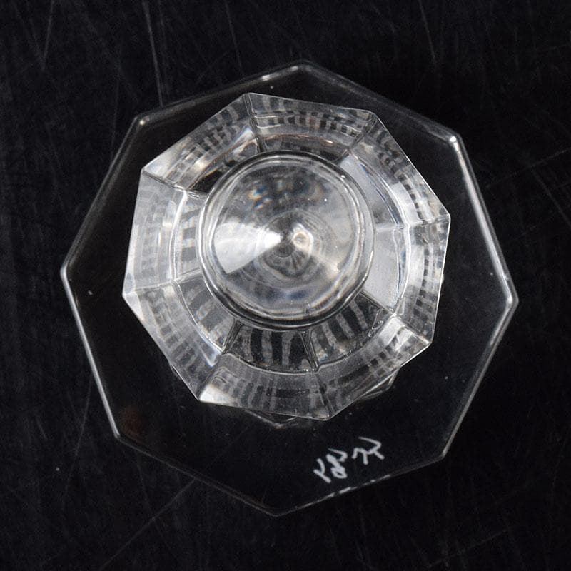 伝統工芸　甲州水晶貴石細工　田中保晴作　五輪塔　証明書付　M　R8393