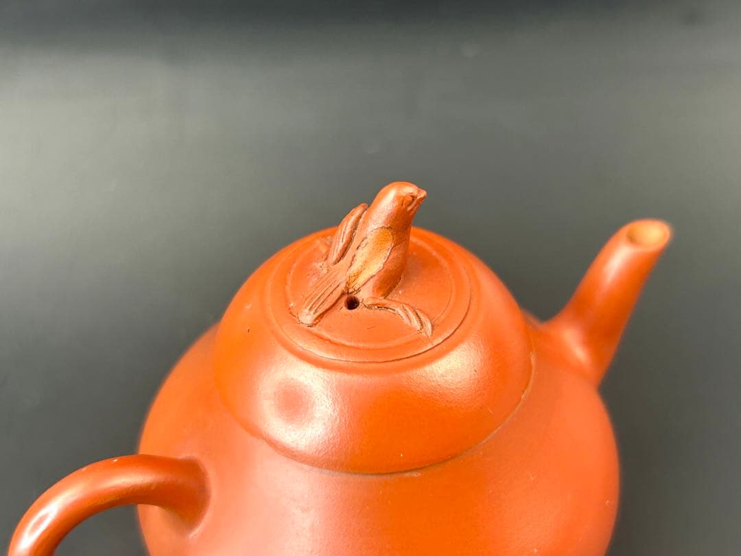 紫砂壺　中国美術　古道具　朱泥　時代物　急須　茶器　民家蔵出し