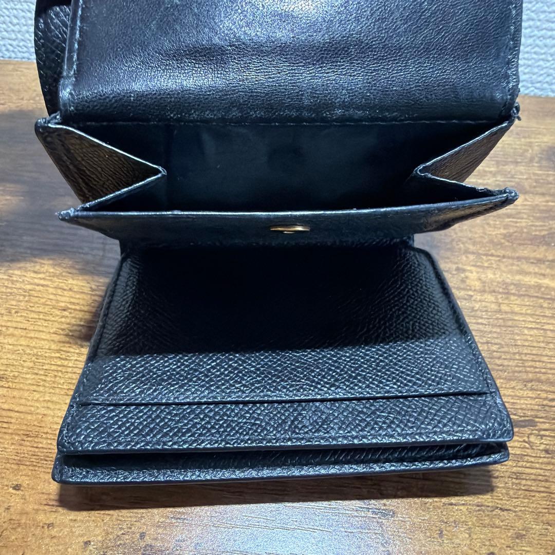 正規品BALENCIAGA ブラック 三つ折り財布