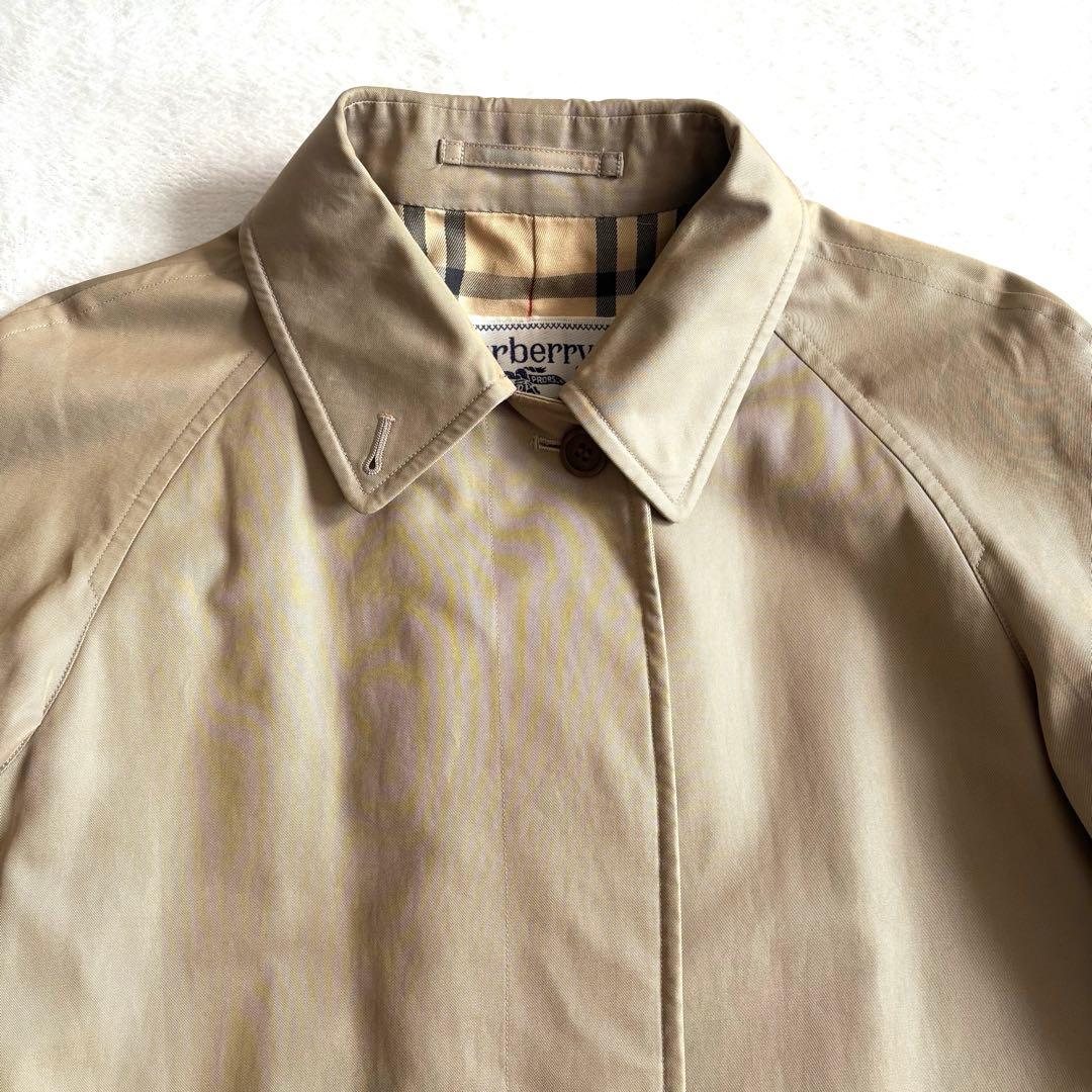 美品【BURBERRY バーバリー】ステンカラーコート ノバチェック