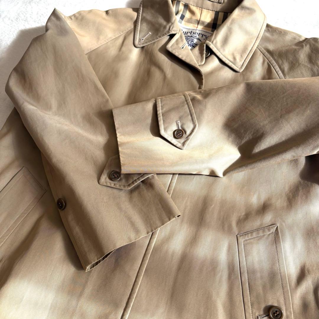 美品【BURBERRY バーバリー】ステンカラーコート ノバチェック