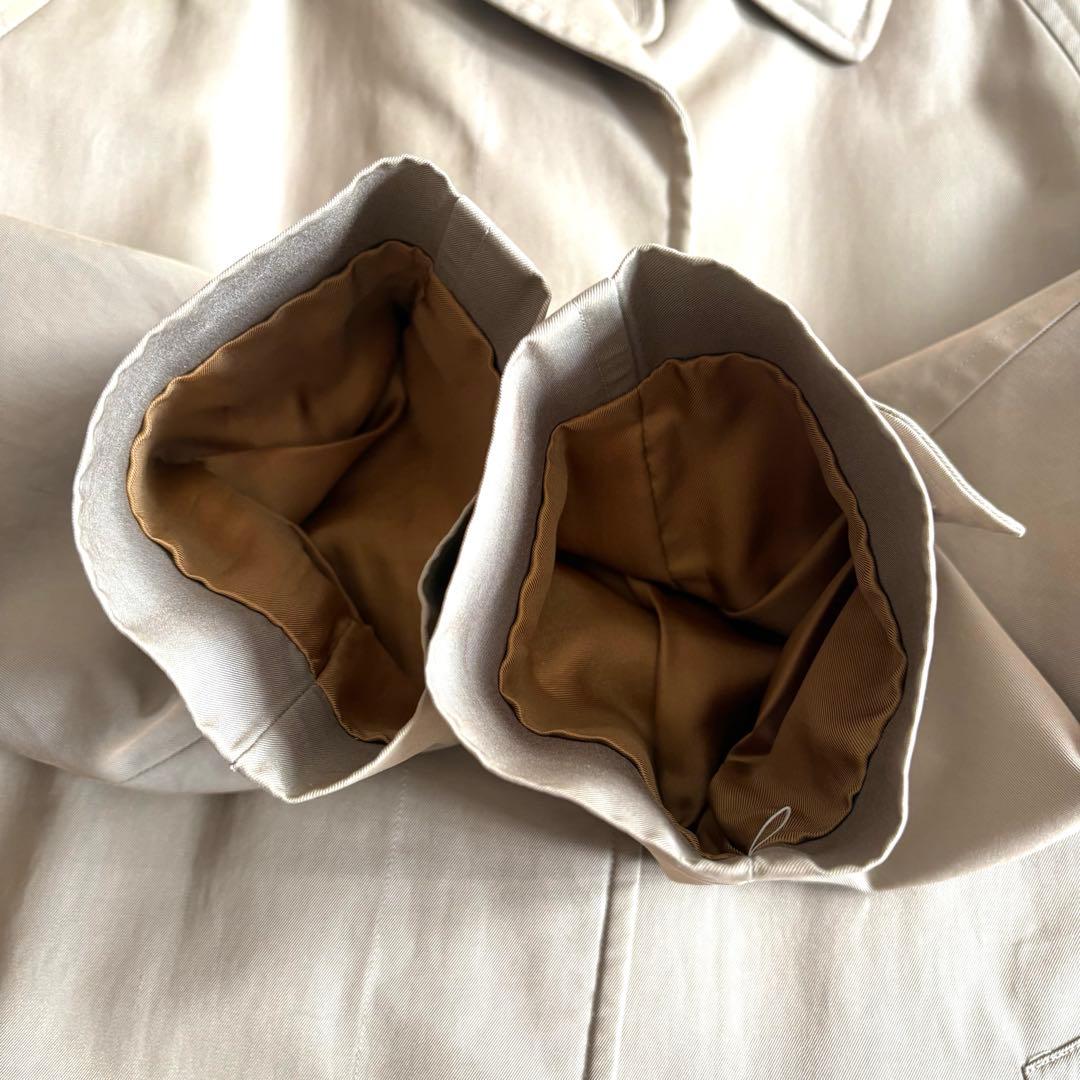 美品【BURBERRY バーバリー】ステンカラーコート ノバチェック