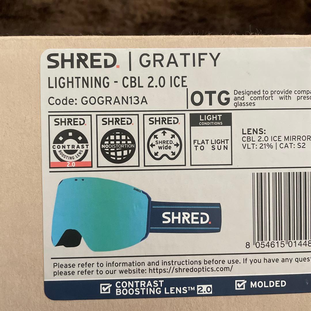 SHRED. GRATIFY ゴーグル CBL 2.0 ICE