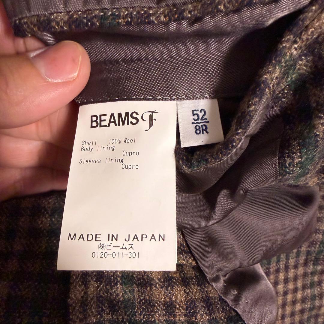 現行極美品XLサイズ相当　ビームスF テーラードジャケット　ガンクラブチェック