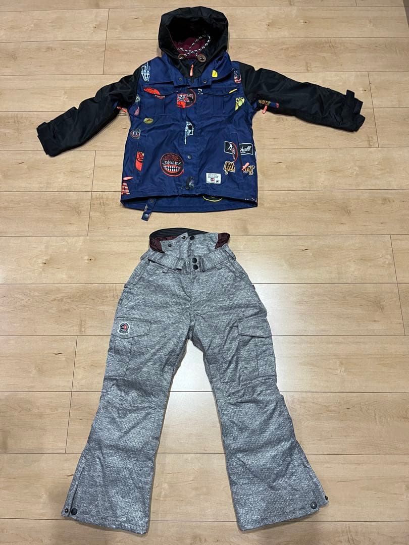 SCREAM 子供用スノーボードウェア ネイビー/グレー