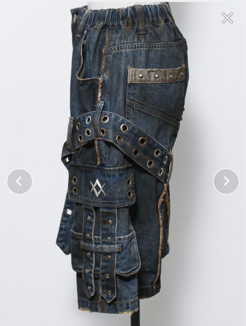 REFLEM(レフレム) 顔料加工デニムハーフパンツ