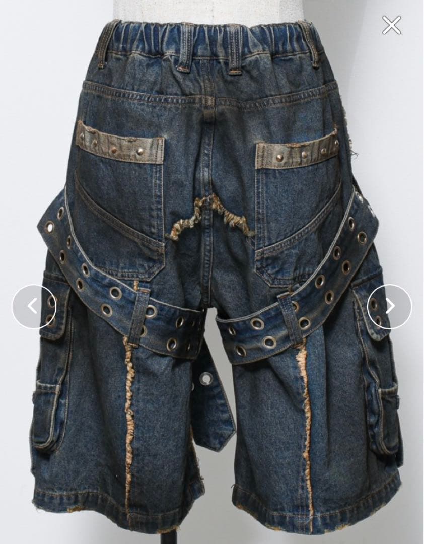 REFLEM(レフレム) 顔料加工デニムハーフパンツ