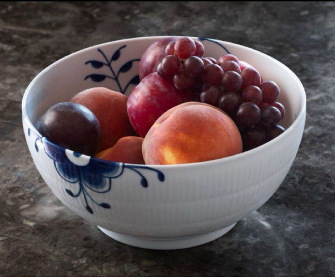 ロイヤルコペンハーゲン ブルーフルーテッド メガ ボウル 21cm純正箱付