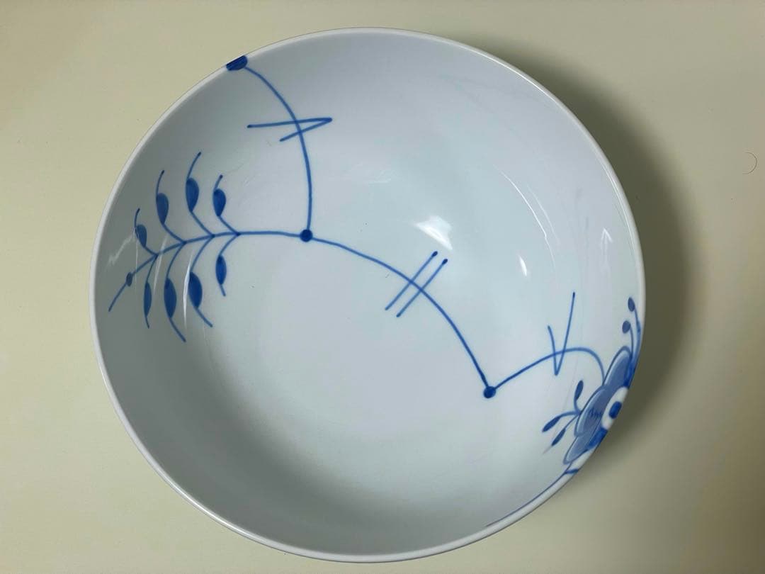 ロイヤルコペンハーゲン ブルーフルーテッド メガ ボウル 21cm純正箱付