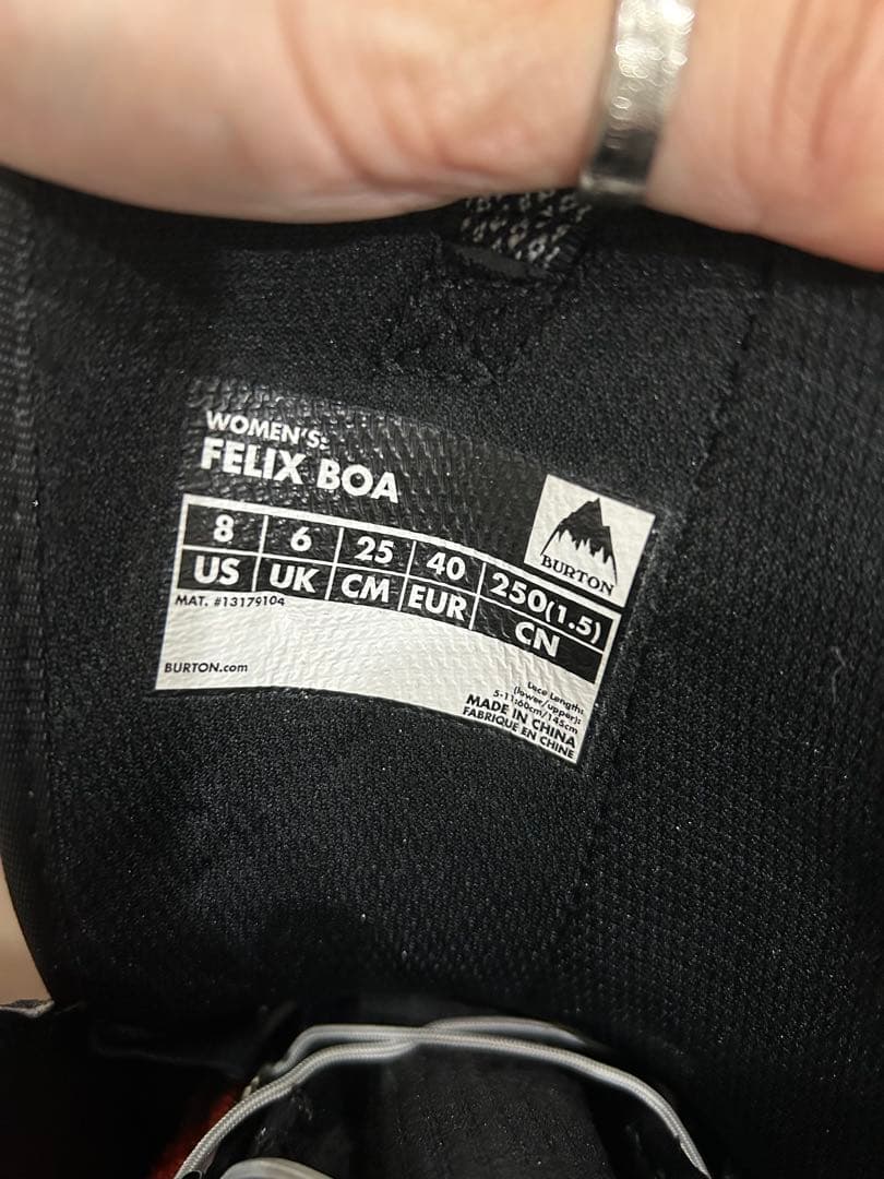 BURTON FELIX BOA WMS 8 スノーボードブーツ25㎝