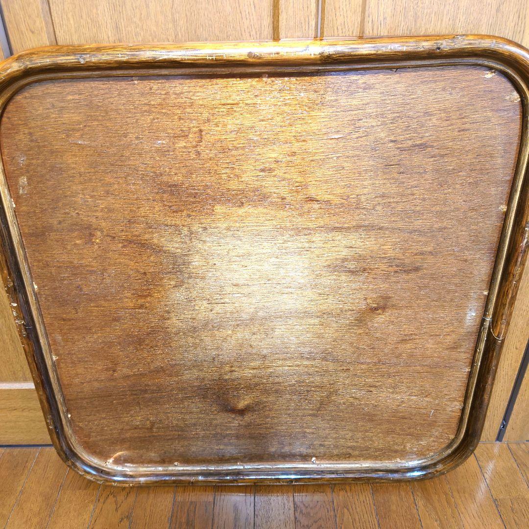 ラタン　籐　座卓　80X80 センターテーブル　ガラス天板　こたつ　ヴィンテージ