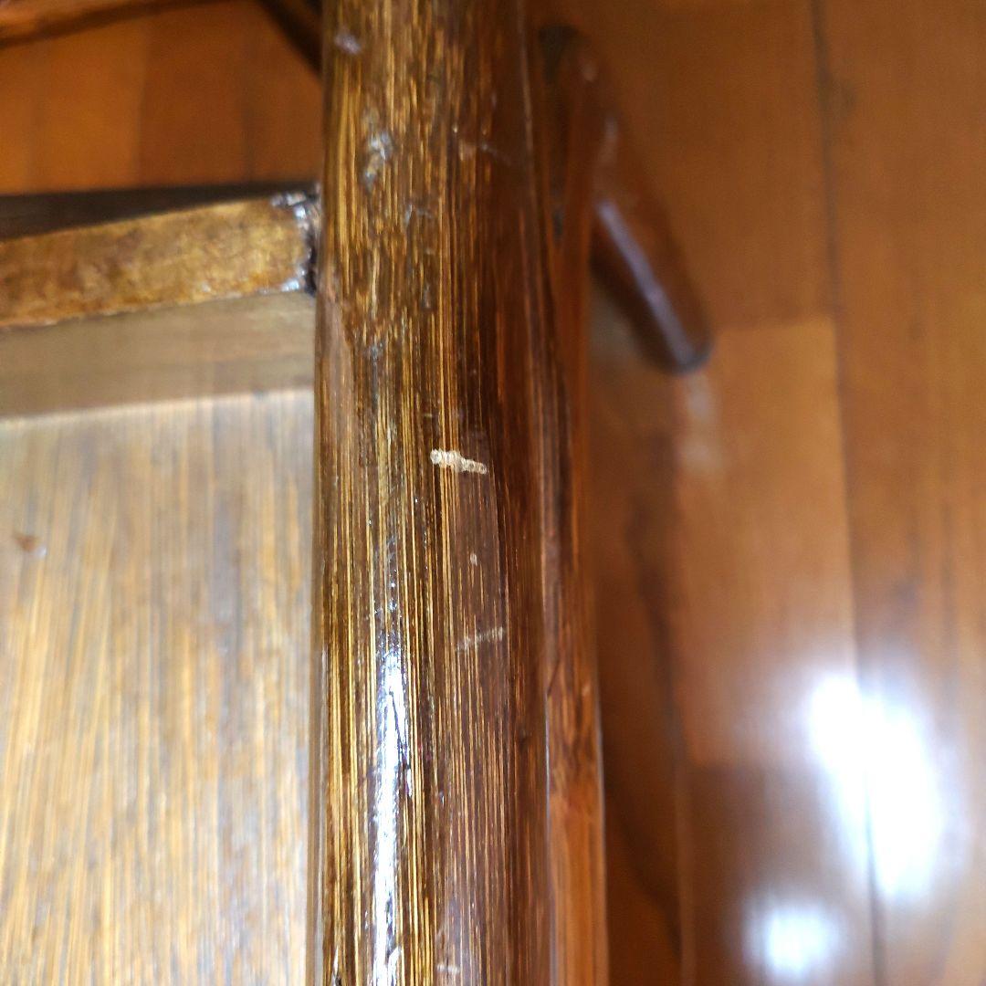 ラタン　籐　座卓　80X80 センターテーブル　ガラス天板　こたつ　ヴィンテージ