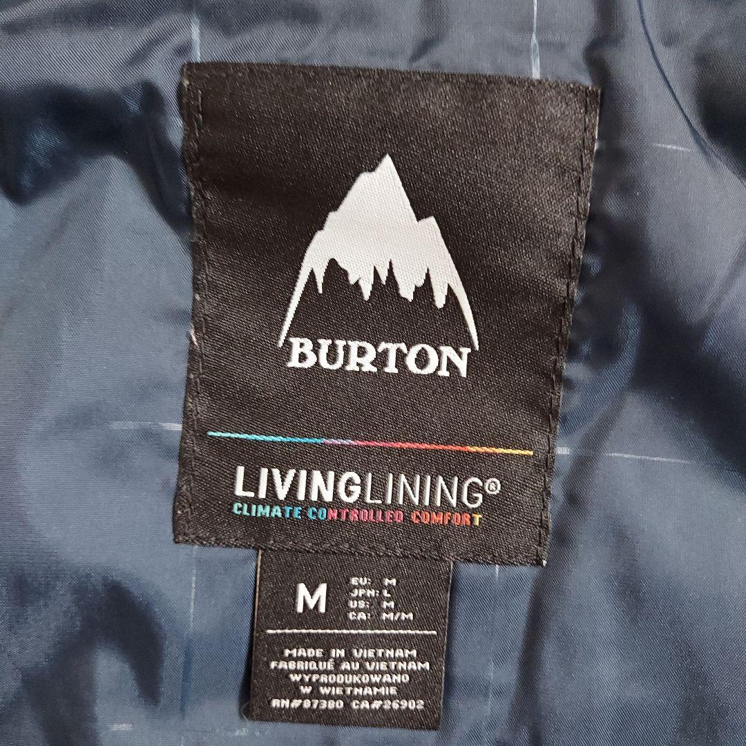 Burton スノーボードウェア Mサイズ上下セットパスケース付き 水色