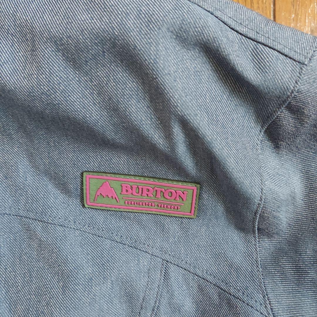 Burton スノーボードウェア Mサイズ上下セットパスケース付き 水色