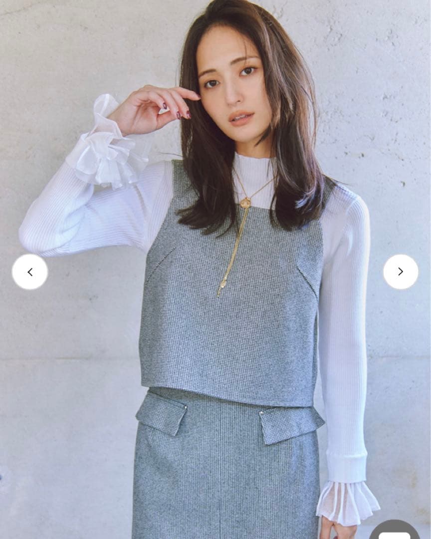 ニードルパンチビスチェ　ルーニィ ビスチェ　オフ×ブラック