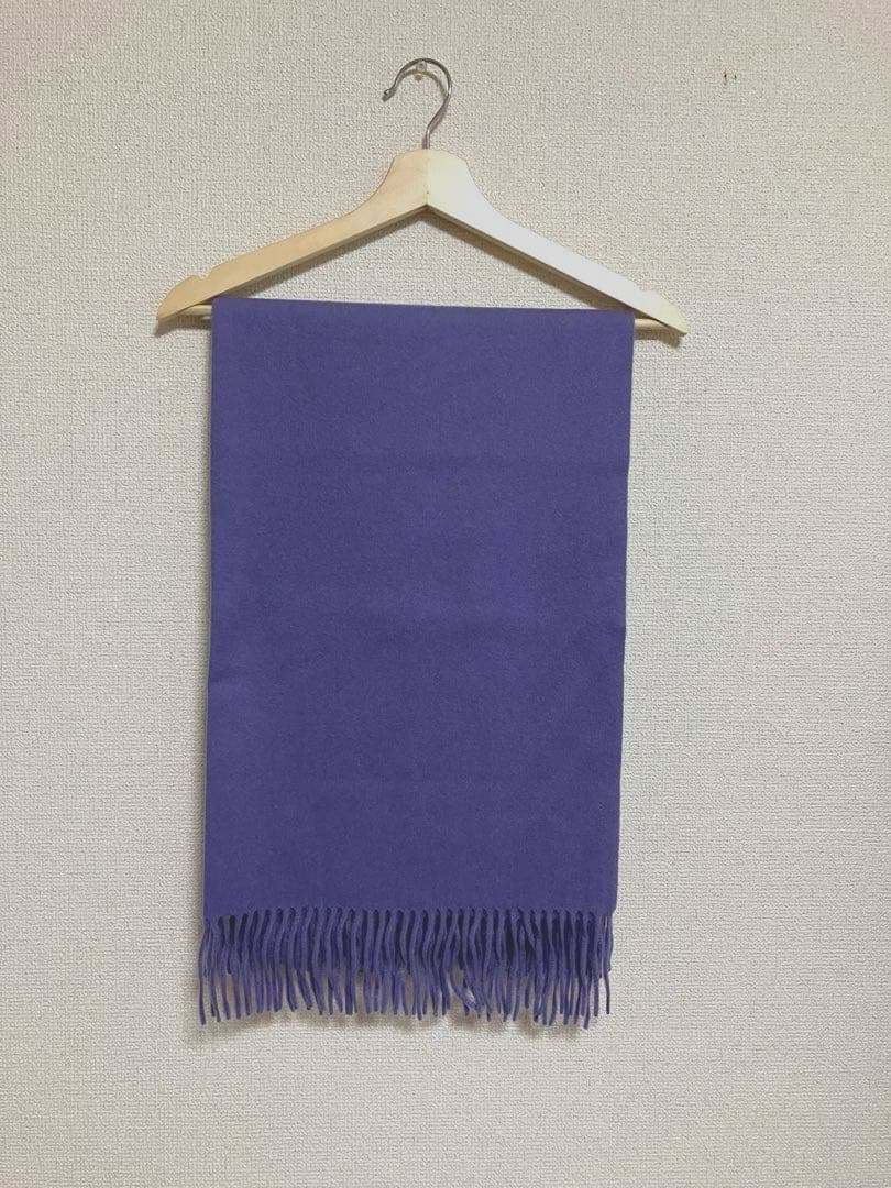 オーラリー BABYCASHMERE WIDESTOLE PURPLE 24AW